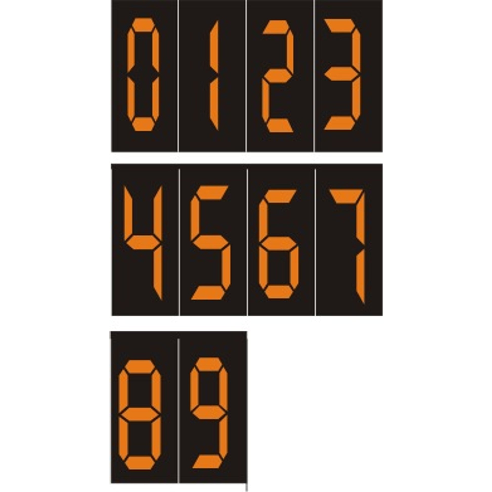 MAGNETIC NUMBERS 2.5” - MAGNETIC NUMBERS 2.5”, 3 IN, Magnetic