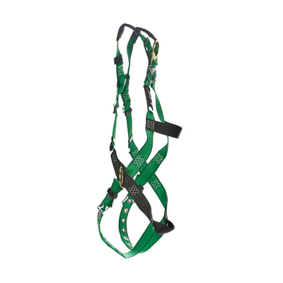 MSA V-FORM Harness w/Back & Side D-Rings - Tongue Buckle Leg Straps Quick Connect Chest Buckle - Super Extra Large - 10206064