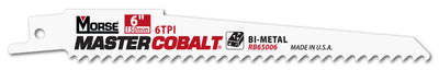 MK Morse Master Cobalt Wood Reciprocating Saw Blade - 6"x3/4" - 6 TPI - 50/Pack