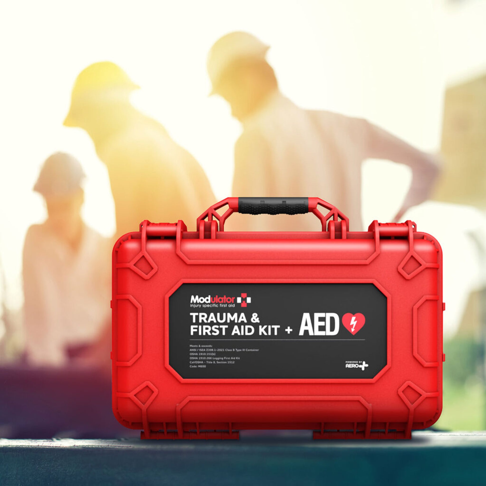 AERO Modulator Trauma Kit with Heartsine 350P - XL Rugged Hard Case - M600-1