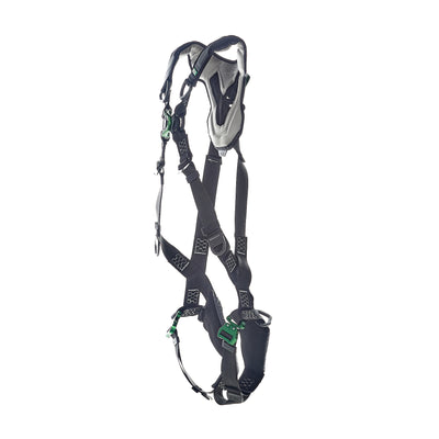 MSA V-FLEX Harness w/Back & Front D-Rings - Quick Connect Leg Straps - Extra Small - 10211316