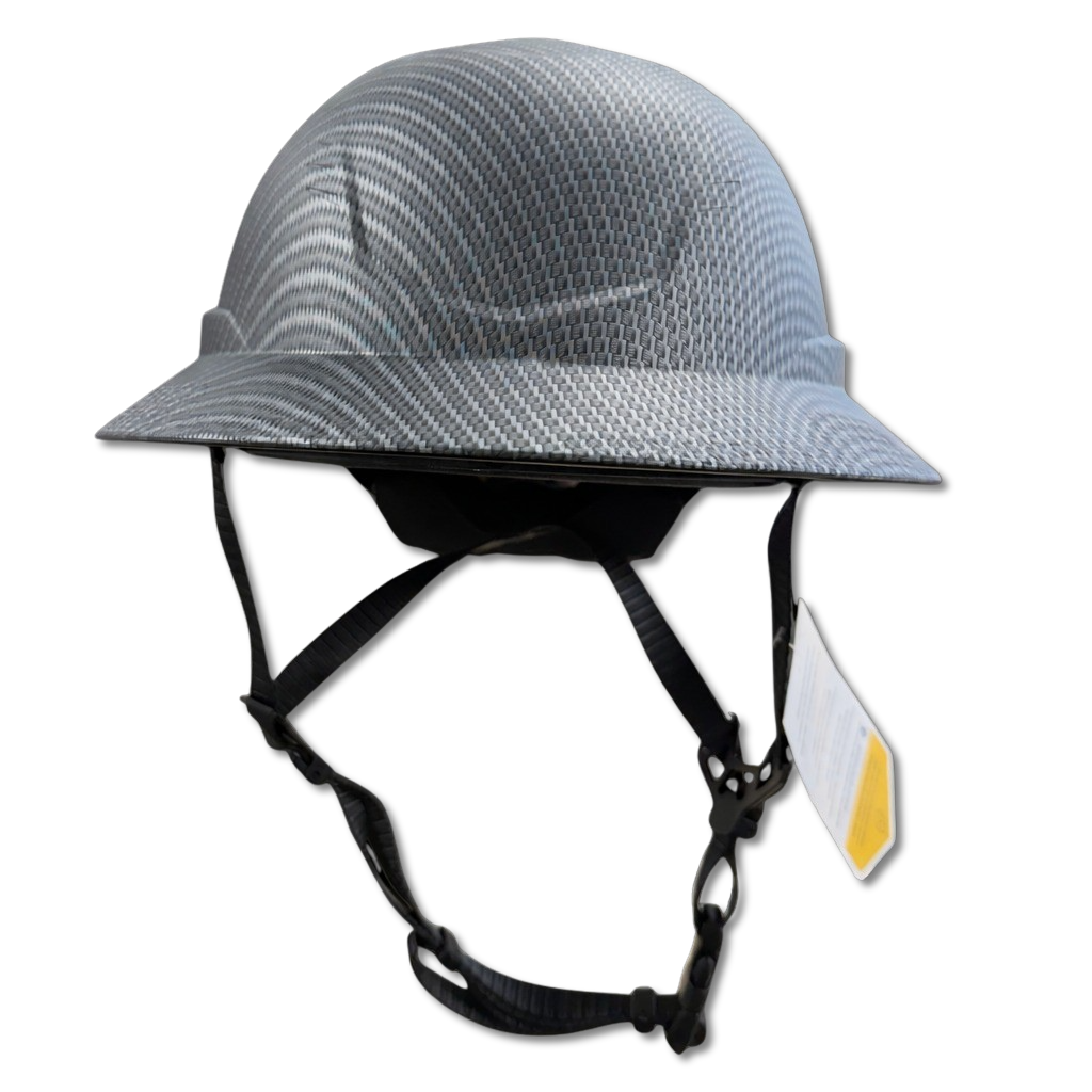 MSA V-Gard H2 Full Brim - Type II Class E Safety Helmet - Non-Vented - Carbon - 10250604