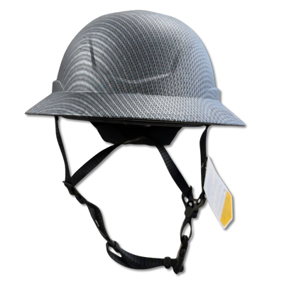 MSA V-Gard H2 Full Brim - Type II Class E Safety Helmet - Non-Vented - Carbon - 10250604