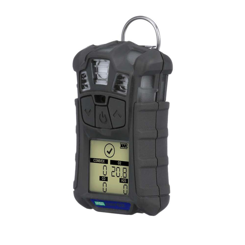 MSA ALTAIR 4XR gas detector front view with monochrome display and glove-friendly buttons