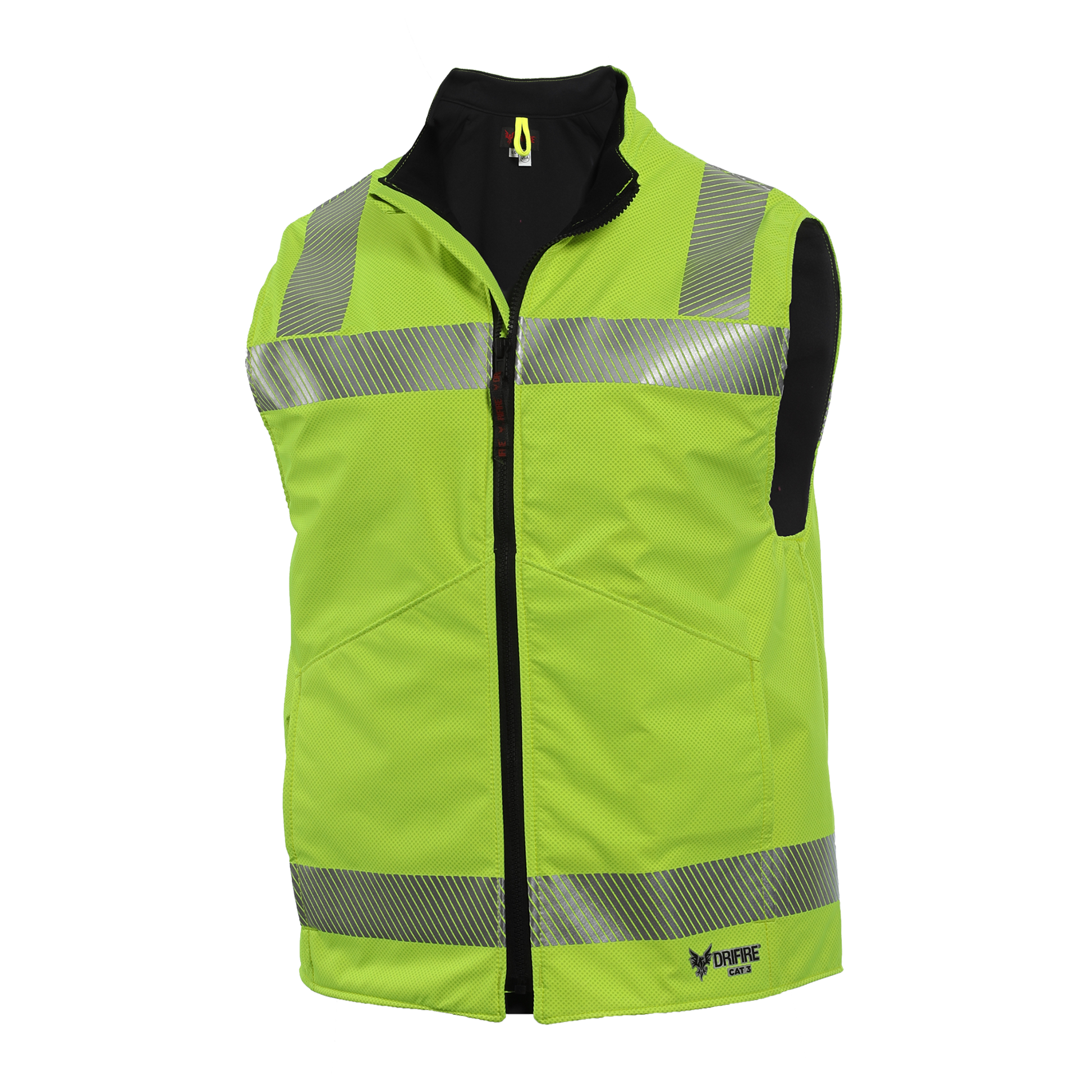 DRIFIRE IA Hi-Vis FR Fleece Lined Vest Class 2 - DF2-CM-G2VC2-HY-_ _