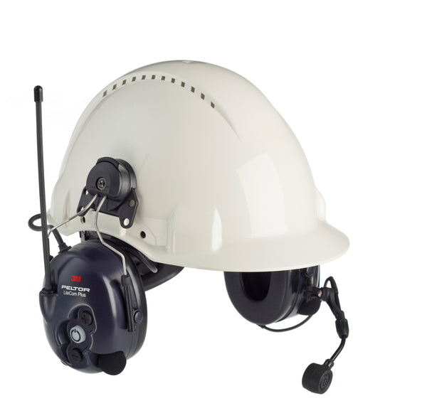 3M PELTOR LiteCom FRS Headset - Hard Hat Attached - MT53H7P3E4602-NA