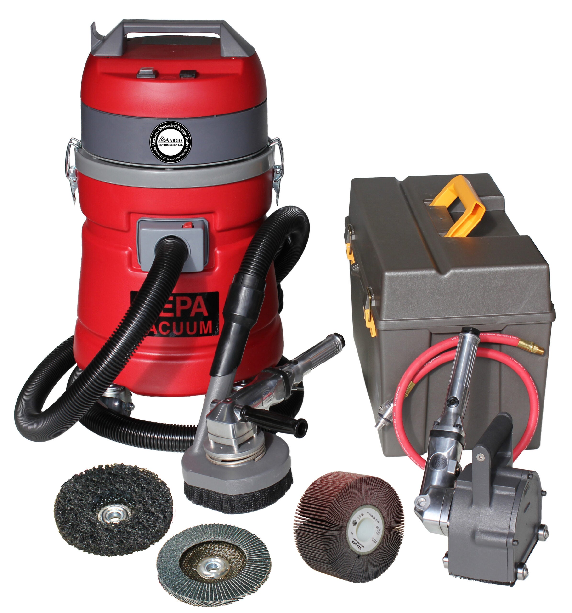 Aargo Air Powered Residential Contractor Wood Kit with Hepa Vac - 904171RC