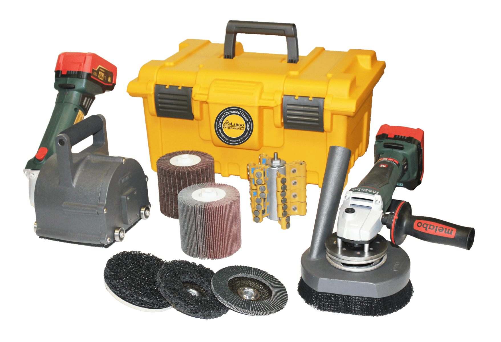 Aargo Cordless 4 inch Rotopeen Kit with 5 inch Sander Kit - 904186 ...