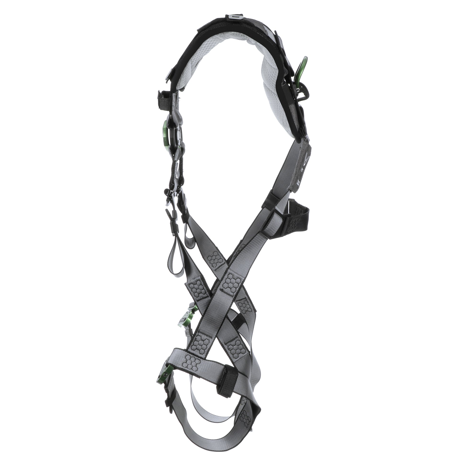 MSA V-FIT Harness w/Back & Front D-Rings - Quick-Connect Leg Straps - Shoulder Padding - Extra Small - 10194673