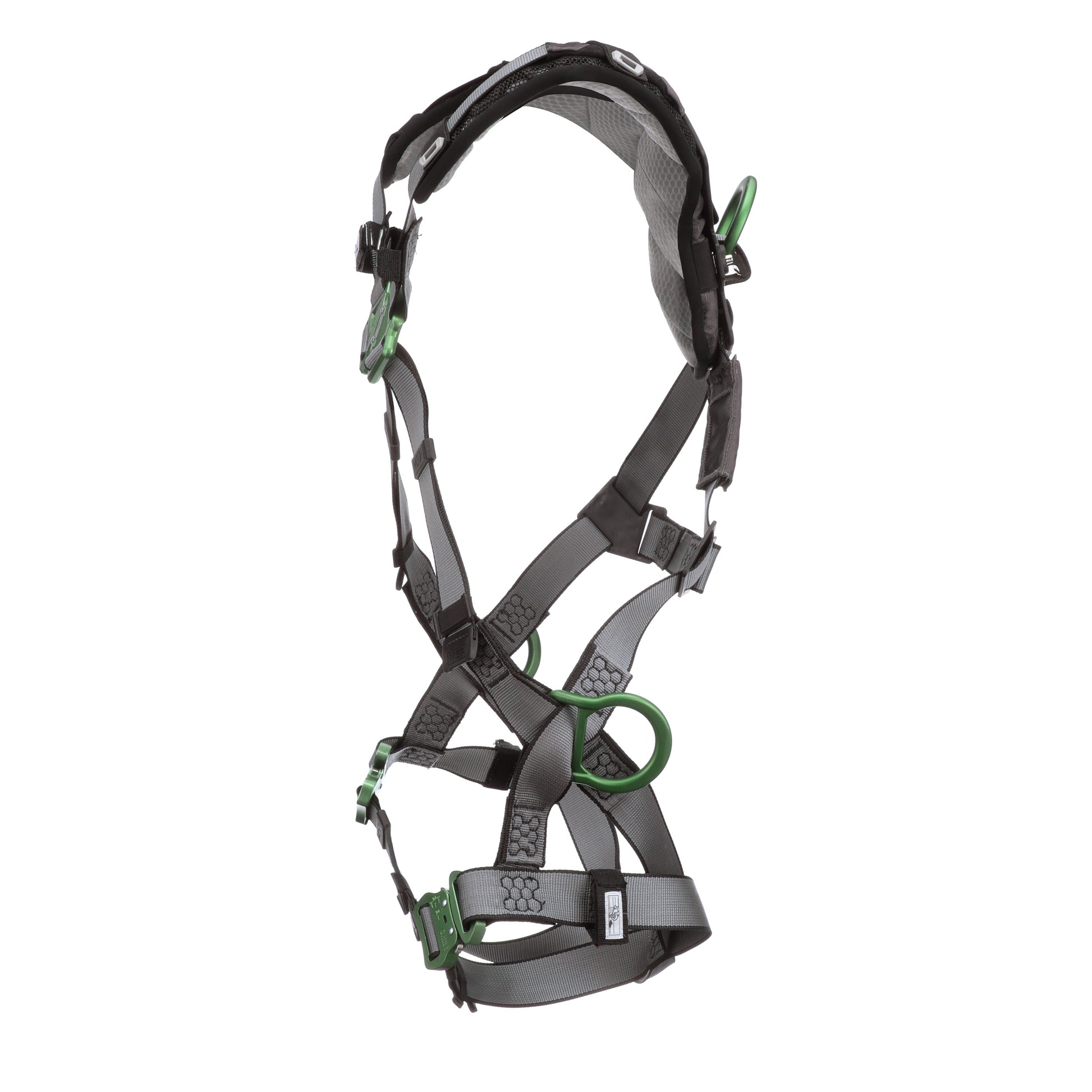 MSA V-FIT Harness w/Back & Side D-Rings - Quick-Connect Leg Straps - Shoulder Padding - Extra Large - 10194874