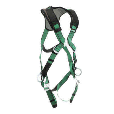 MSA V-FORM+ Harness w/Back & Side D-Rings - Quick Connect Leg Straps - Super Extra Large - 10206107