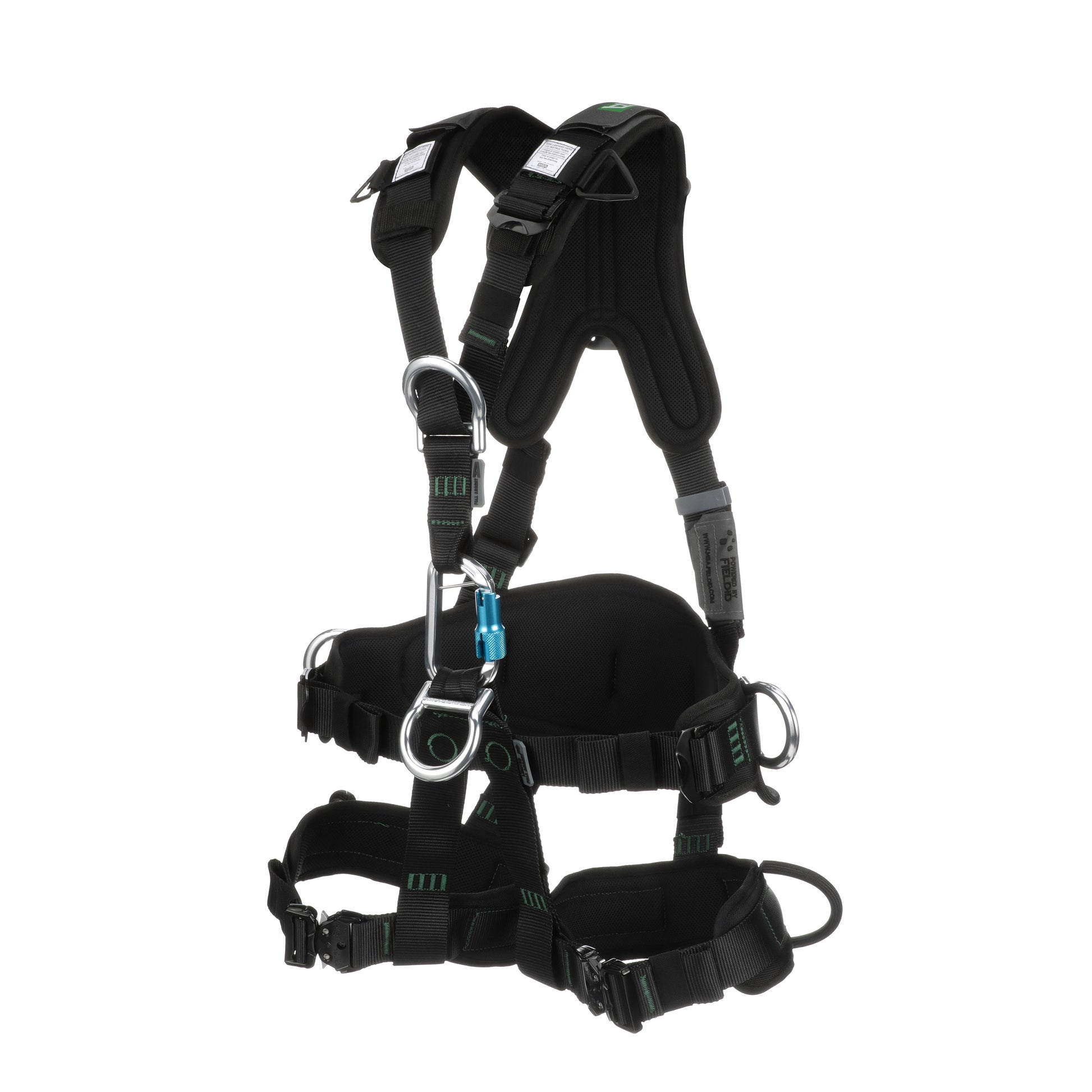 MSA Gravity Suspension Harness w/Back, Front, Belly, & Side D-Rings - Lumbar, Shoulder & Leg Padding - Medium - 10150457