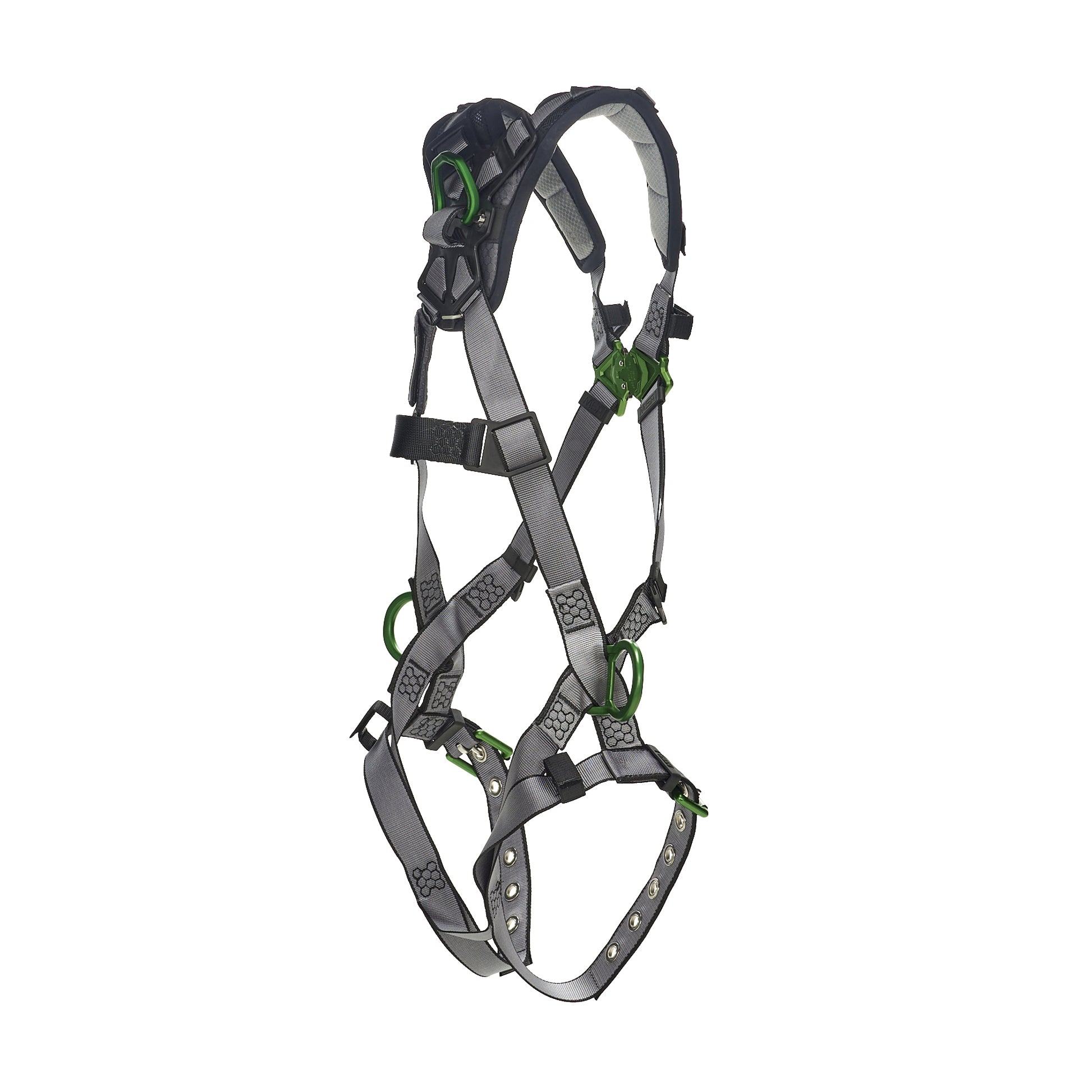MSA V-FIT Harness w/Back & Side D-Rings - Tongue Buckle Leg Straps - Shoulder Padding - Extra Small - 10194908