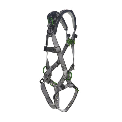MSA V-FIT Harness w/Back & Side D-Rings - Tongue Buckle Leg Straps - Shoulder Padding - Standard - 10194909