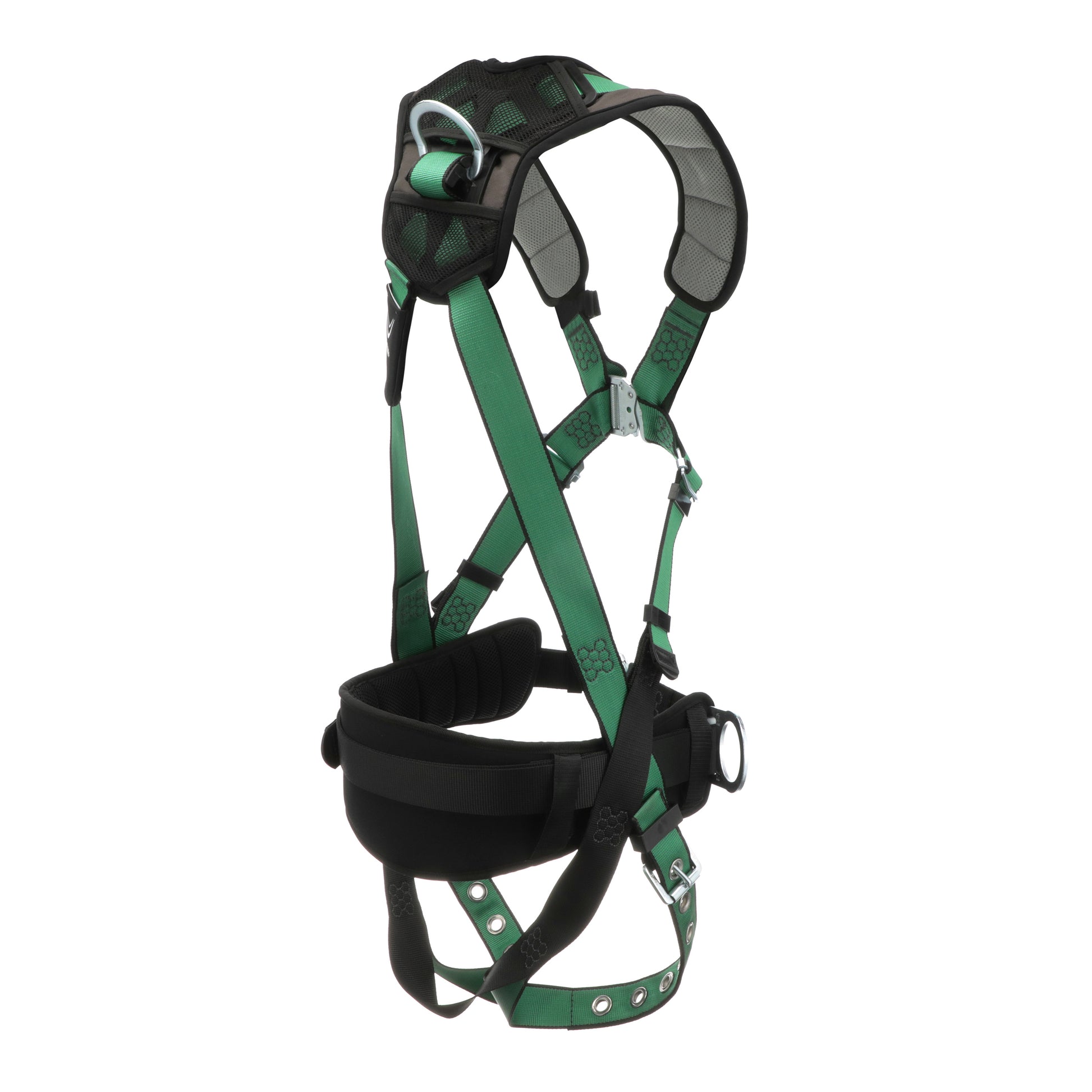 MSA V-FORM+ Construction Harness w/Back & Side D-Rings - Tongue Buckle Leg Straps - Shoulder Padding - Standard - 10206161