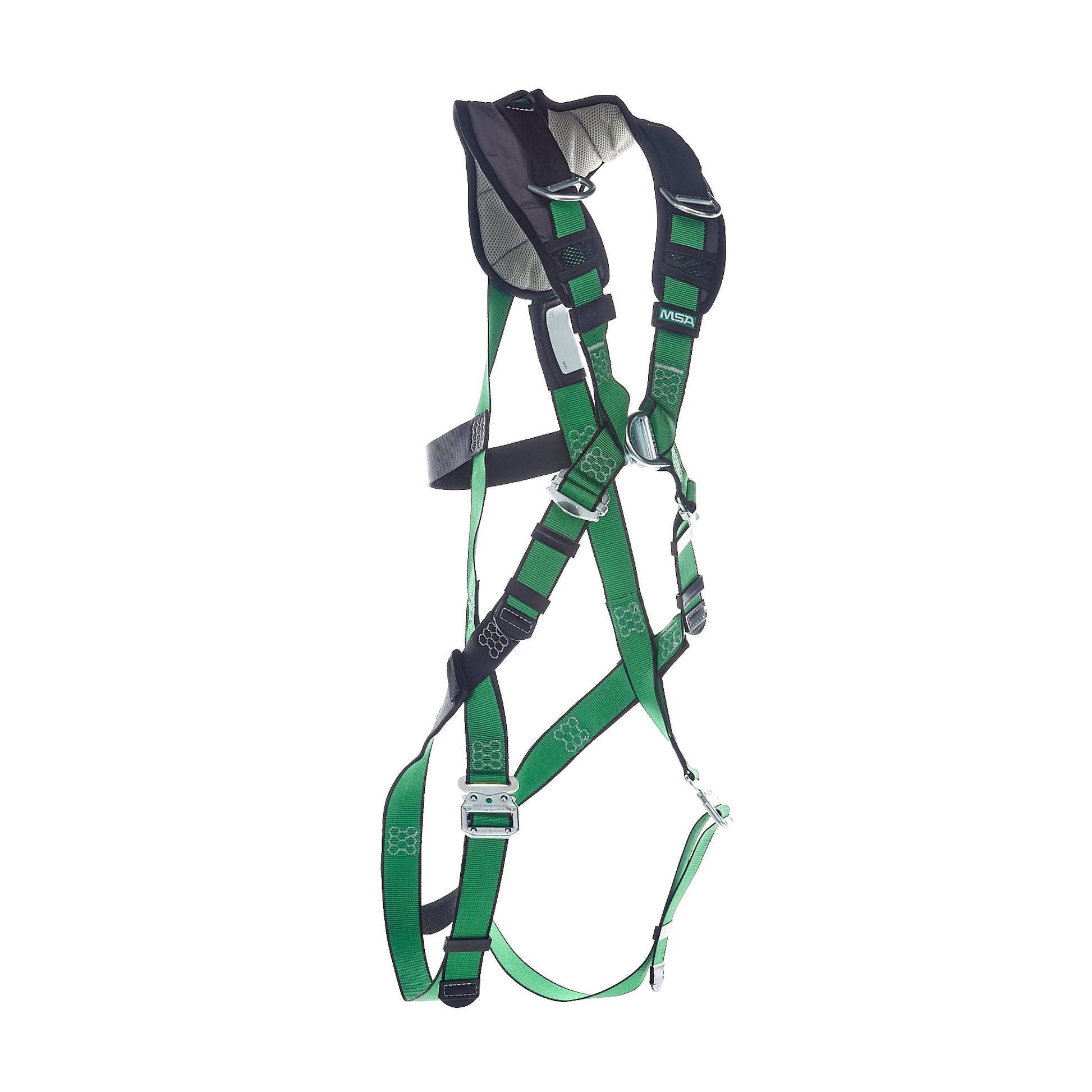 MSA V-FORM+ Harness w/Back, Front & Side D-Rings - Tongue Buckle Leg Straps - Standard - 10206137