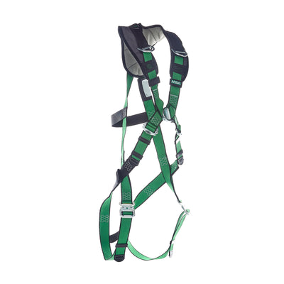 MSA V-FORM+ Harness w/Back, Front & Side D-Rings - Tongue Buckle Leg Straps - Standard - 10206137