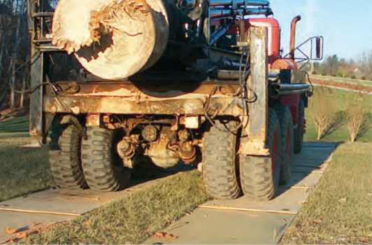Ground Protection - Mud-Trak - 45" X 8' X .4" - Off-Road Super Mat - 100 - 000 Lb Load - N4596HDS