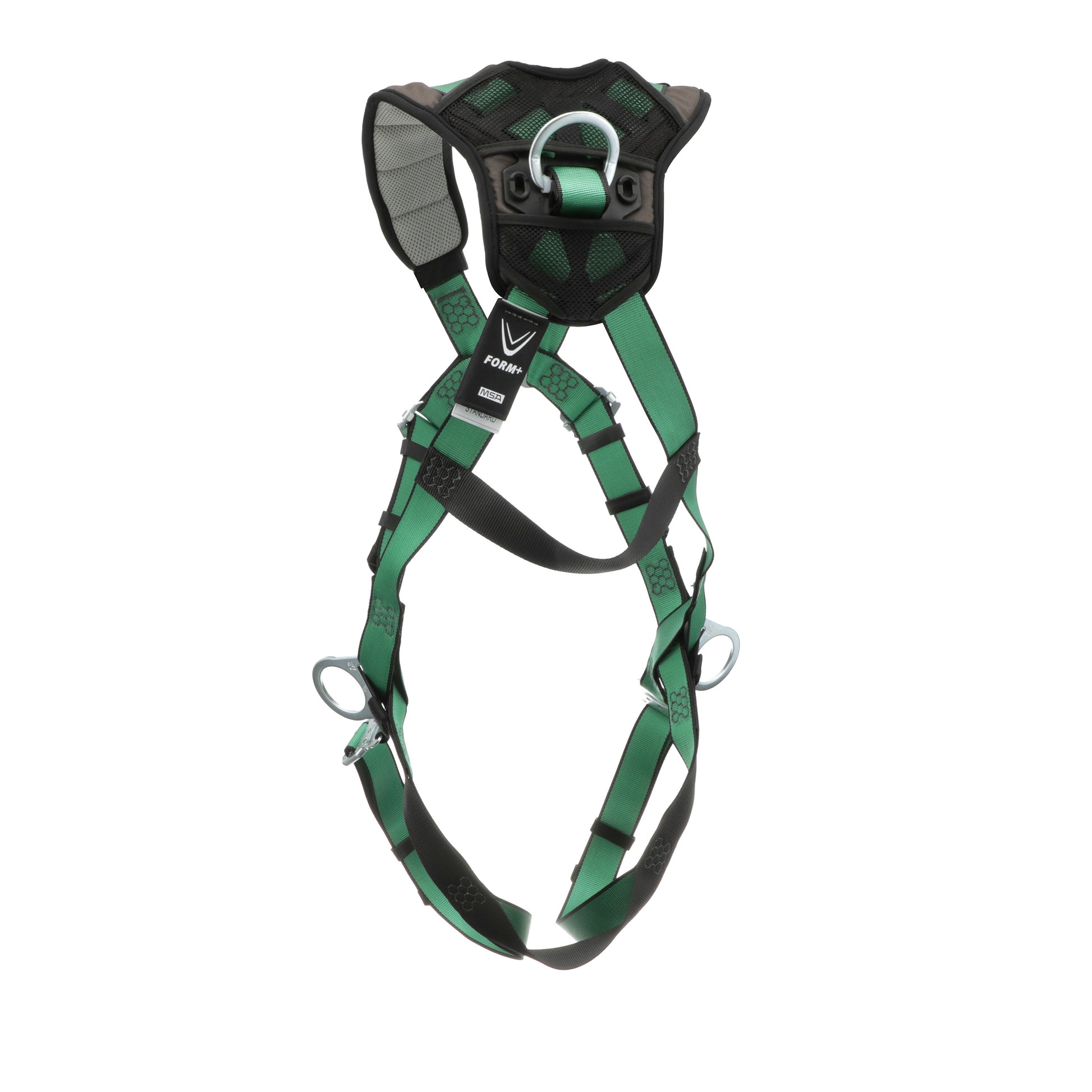 MSA V-FORM+ Harness w/Back & Side D-Rings - Quick Connect Leg Straps - Extra Small - 10206104