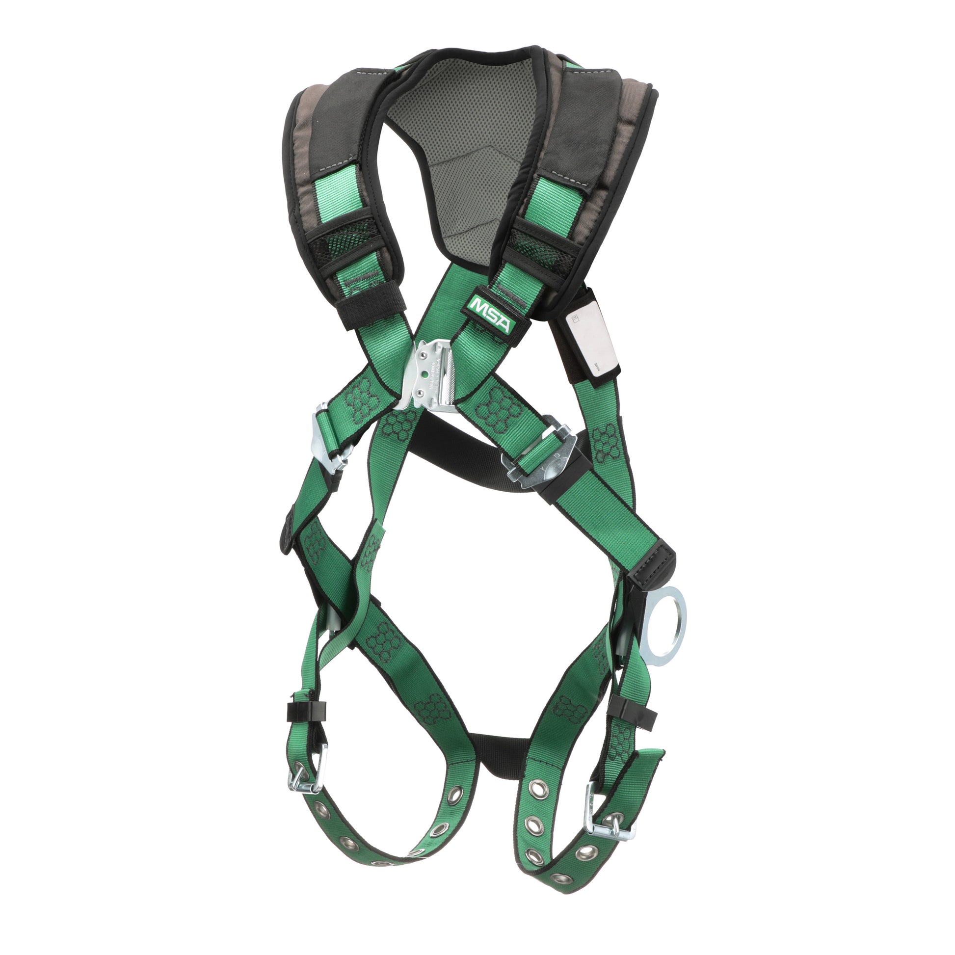 MSA V-FORM+ Harness w/Back & Side D-Rings - Tongue Buckle Leg Straps - Super Extra Large - 10206091