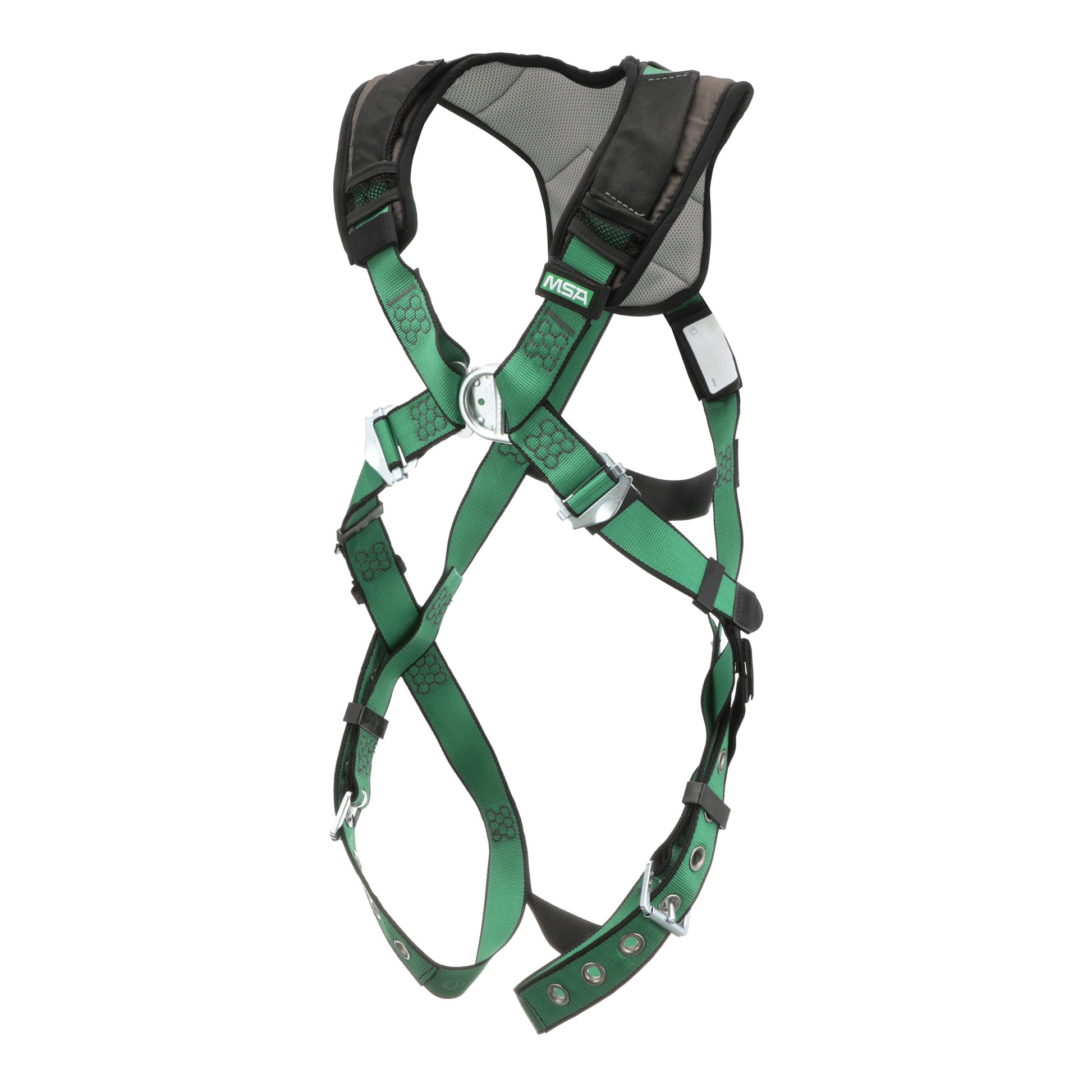 MSA V-FORM+ Harness w/Back & Front D-Rings - Tongue Buckle Leg Straps - Extra Small - 10206092