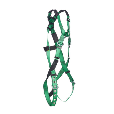 MSA V-FORM Harness w/Back D-Ring - Tongue Buckle Leg Straps Quick Connect Chest Buckle - Standard - 10206058