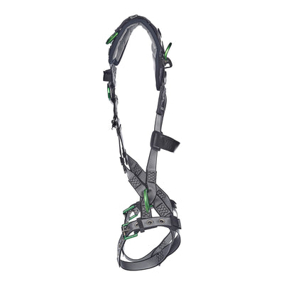 MSA V-FIT Harness w/Back, Front, Side & Shoulder D-Rings - Tongue Buckle Leg Straps - Shoulder Padding - Extra Large - 10194906