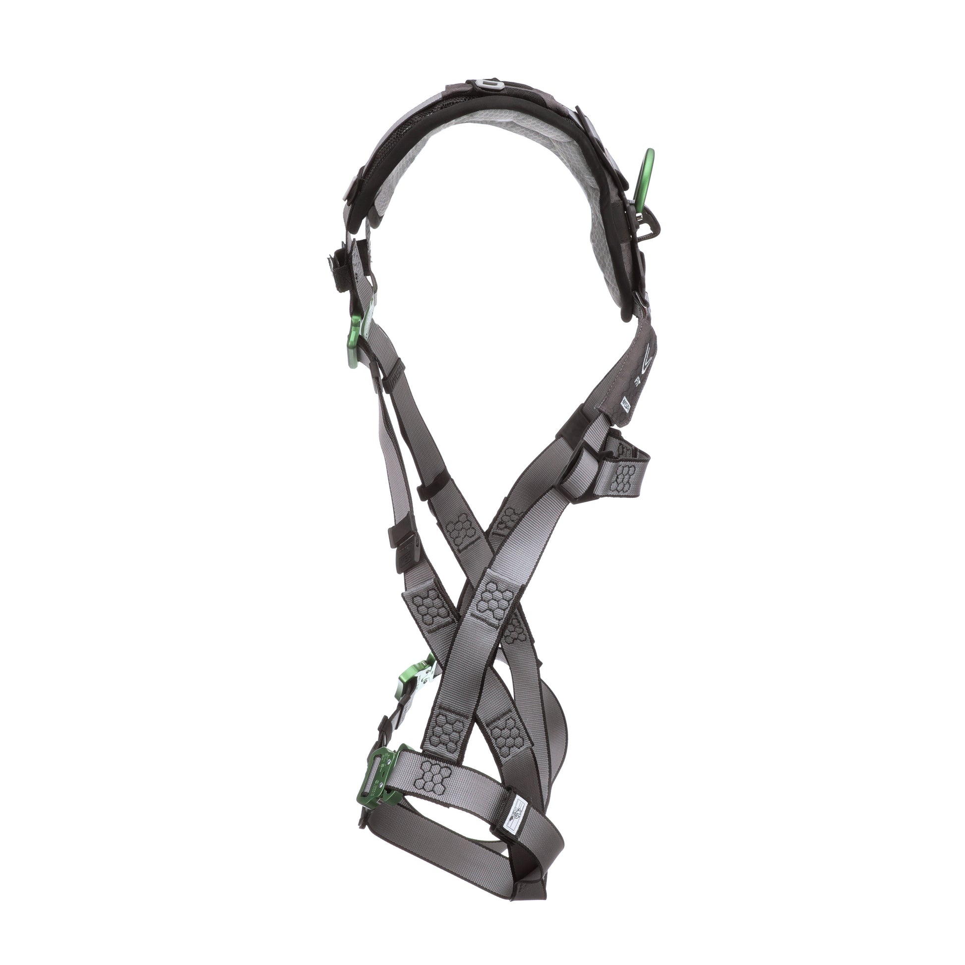 MSA V-FIT Harness w/Back D-Ring - Quick-Connect Leg Straps - Shoulder Padding - Super Extra Large - 10194672