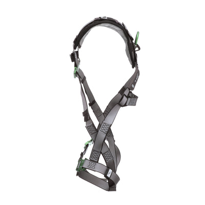 MSA V-FIT Harness w/Back D-Ring - Quick-Connect Leg Straps - Shoulder Padding - Extra Large - 10194671