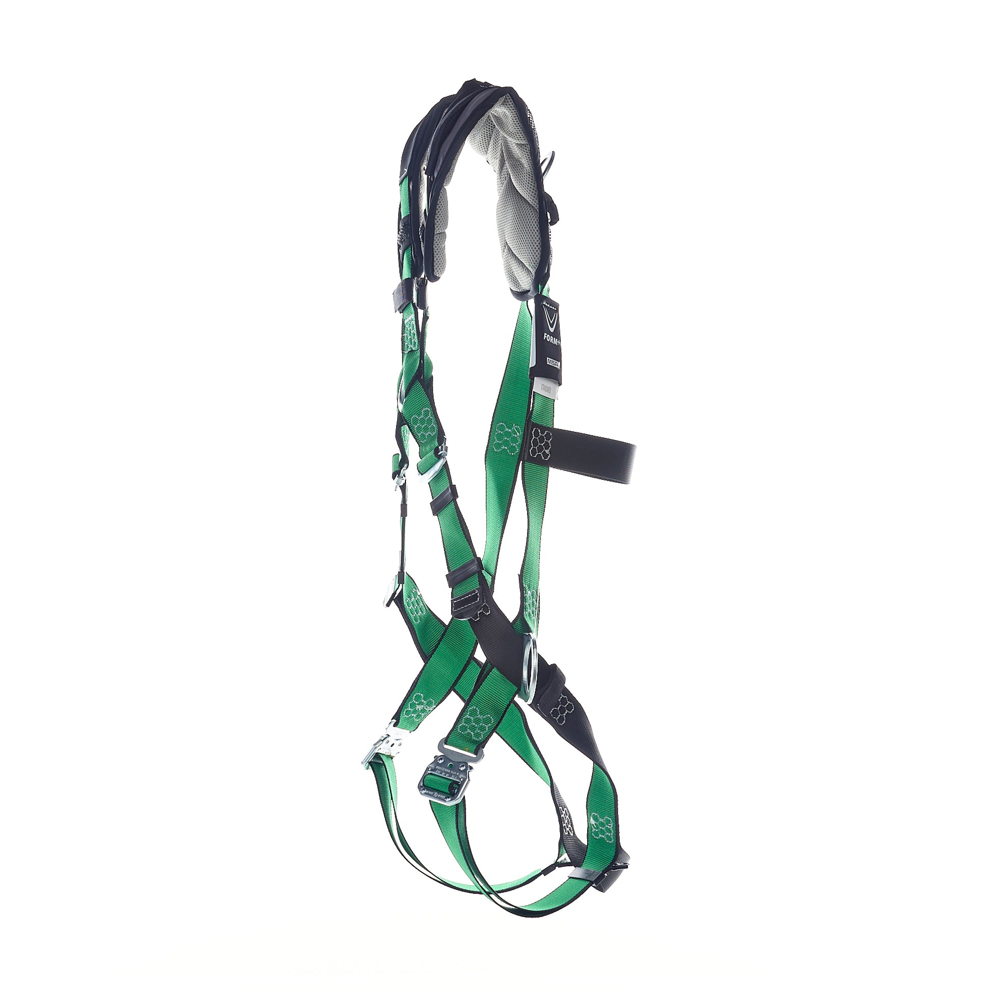 MSA V-FORM+ Harness w/Back, Front & Side D-Rings - Quick Connect Leg Straps - Super Extra Large - 10206147