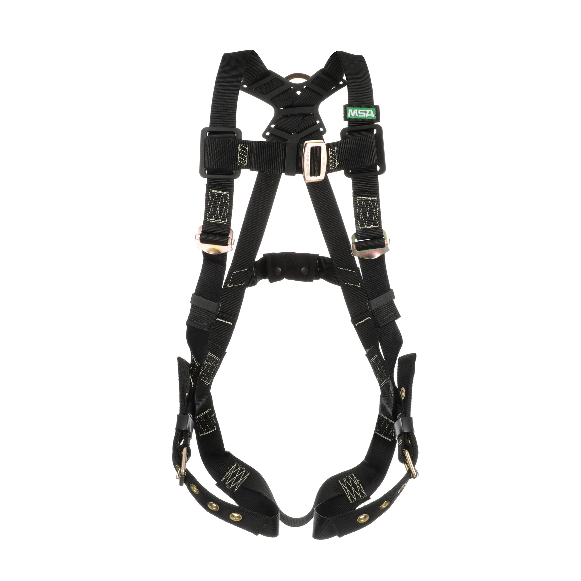 MSA Workman Arc Flash Vest-Style Harness w/Back D-Ring - Qwik-Fit leg straps - Standard (STD) - 10152652