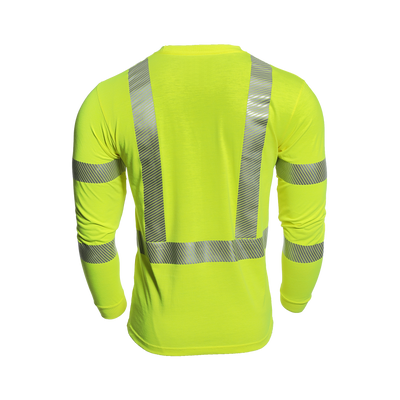 DRIFIRE Strongknit FR Long Sleeve Hi-Vis T-Shirt Class 3 - DF2-AX3-793LSP-HY