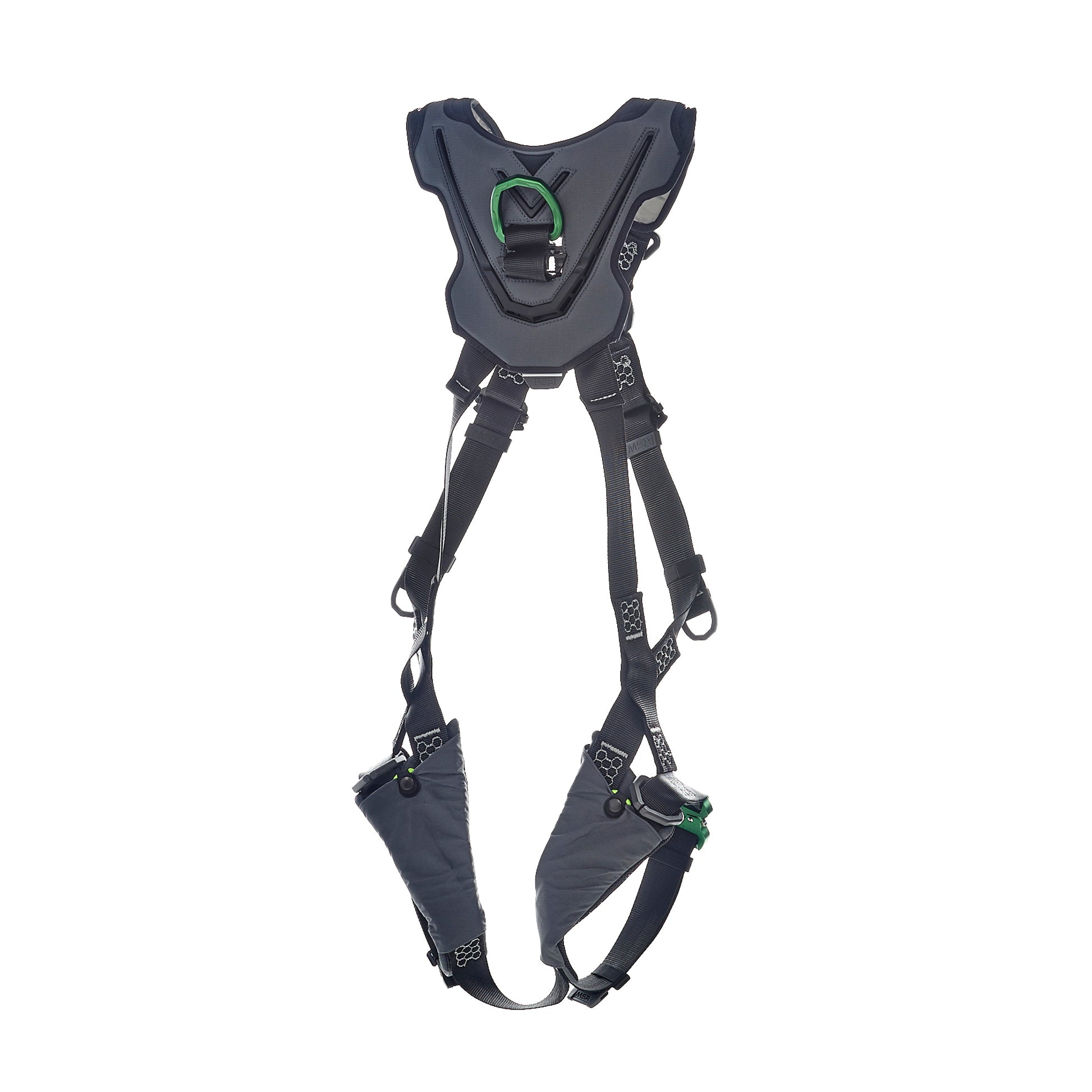 MSA V-FLEX Harness w/Back & Front D-Rings - Quick Connect Leg Straps - Extra Small - 10211316