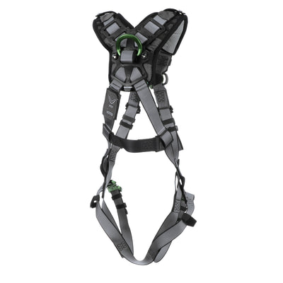 MSA V-FIT Harness w/Back & Front D-Rings - Quick-Connect Leg Straps - Shoulder Padding - Standard - 10194656