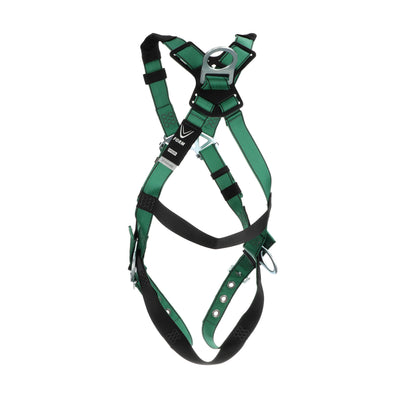 MSA V-FORM Harness w/Back & Side D-Rings - Tongue Buckle Leg Straps - Standard - 10197215