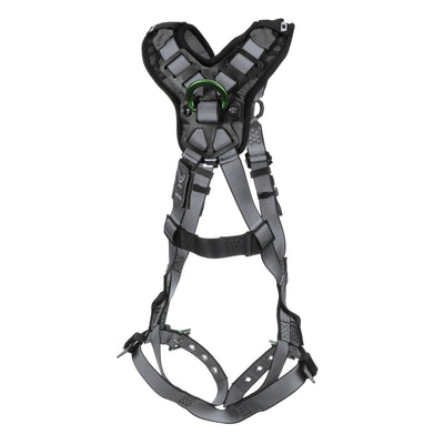 MSA V-FIT Harness w/Back D-Ring - Tongue Buckle Leg Straps - Shoulder & Leg Padding - Super Extra Large - 10194979