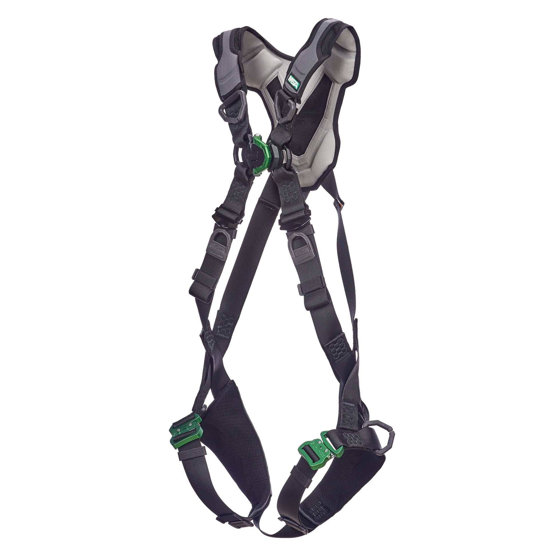 MSA V-FLEX Harness w/Back & Front D-Rings - Quick Connect Leg Straps - Extra Small - 10211316
