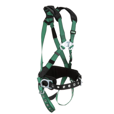 MSA V-FORM Construction Harness w/Back & Side D-Rings - Tongue Buckle Leg Straps - Shoulder Padding - Extra Large - 10197365