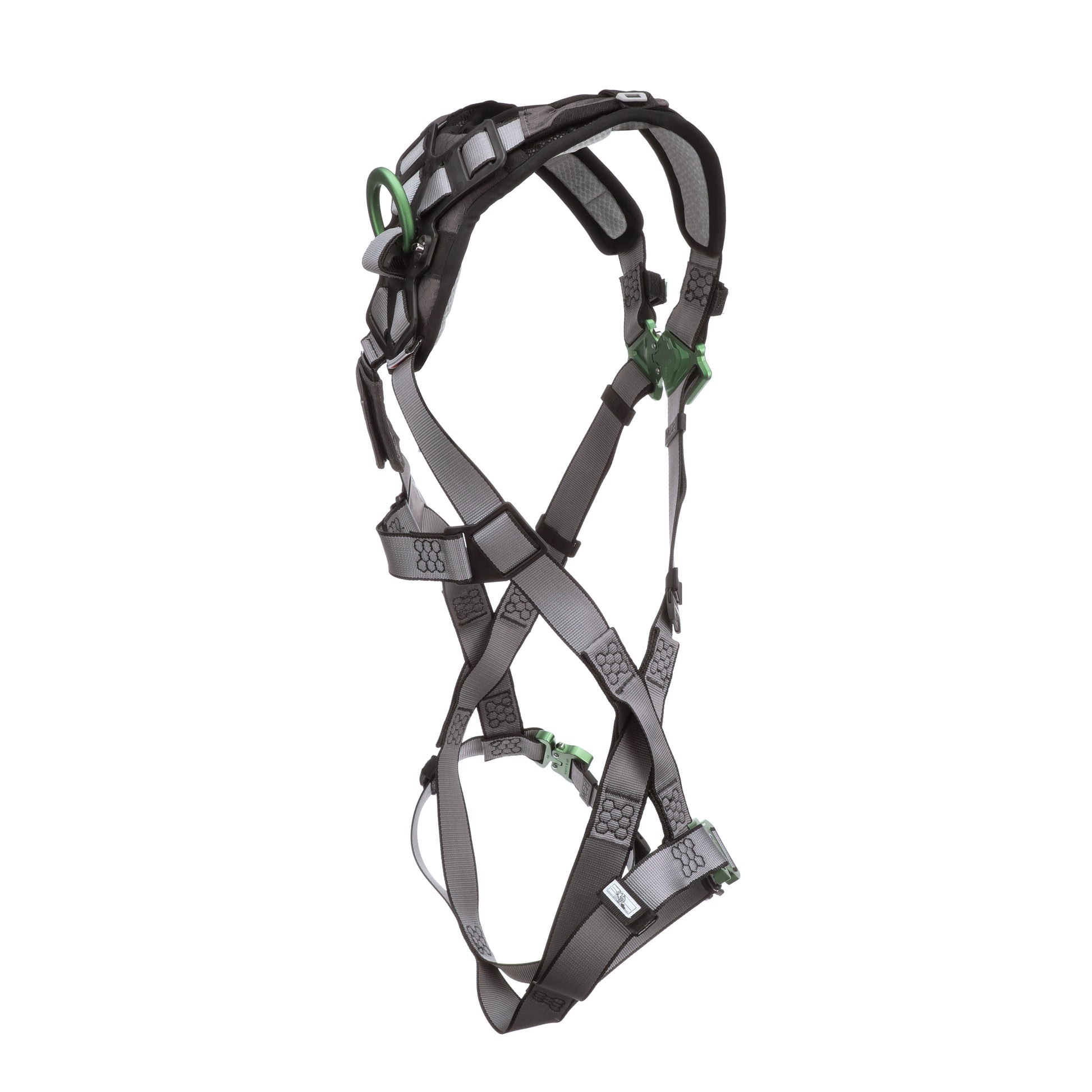MSA V-FIT Harness w/Back D-Ring - Quick-Connect Leg Straps - Shoulder Padding - Extra Large - 10194671
