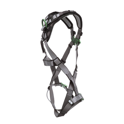 MSA V-FIT Harness w/Back D-Ring - Quick-Connect Leg Straps - Shoulder Padding - Extra Large - 10194671