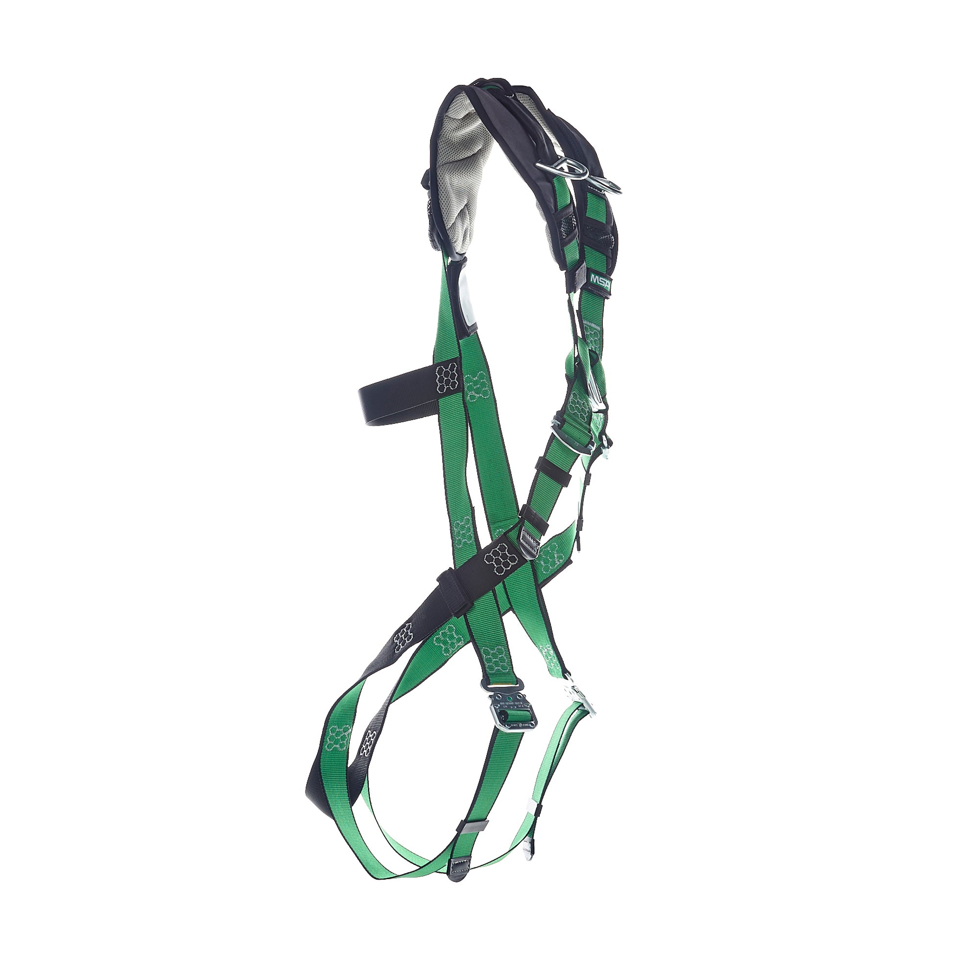 MSA V-FORM+ Harness w/Back, Front & Side D-Rings - Tongue Buckle Leg Straps - Standard - 10206137