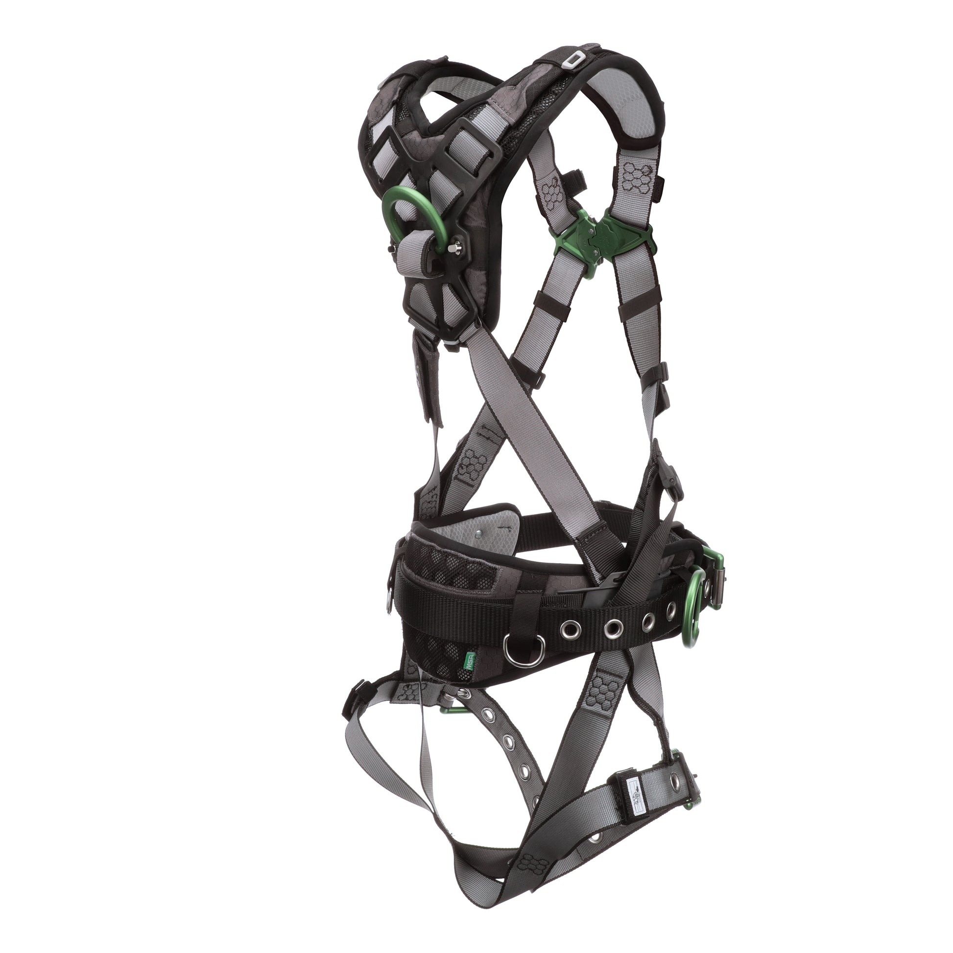 MSA V-FIT Construction Harness w/Back & Side D-Rings - Tongue Buckle Leg Straps - Shoulder Padding - Standard - 10195149
