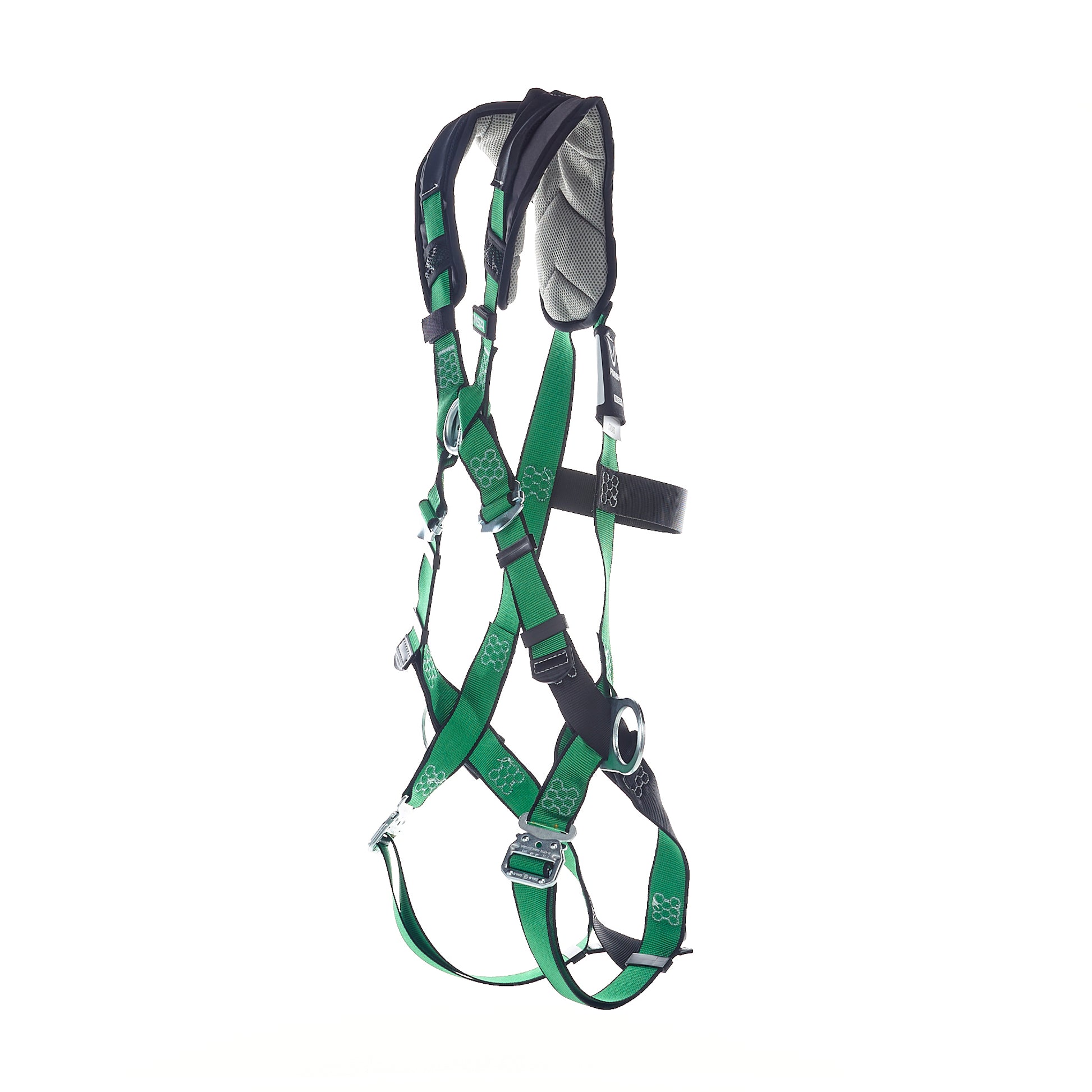 MSA V-FORM+ Harness w/Back, Front & Side D-Rings - Quick Connect Leg Straps - Super Extra Large - 10206147