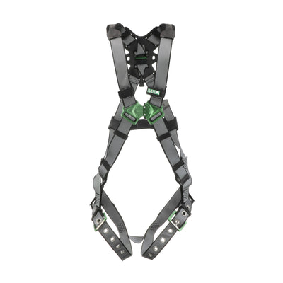 MSA V-FIT Harness w/Back D-Ring - Tongue Buckle Leg Straps - Standard - 10195092