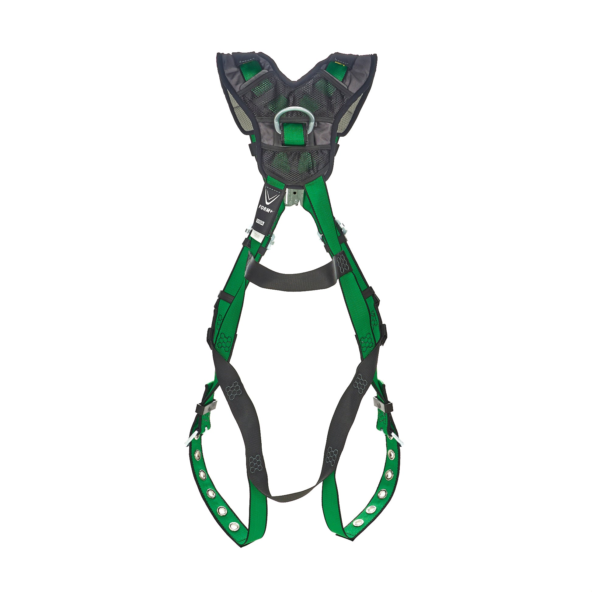 MSA V-FORM+ Harness w/Back D-Ring - Tongue Buckle Leg Straps - Extra Large - 10206086