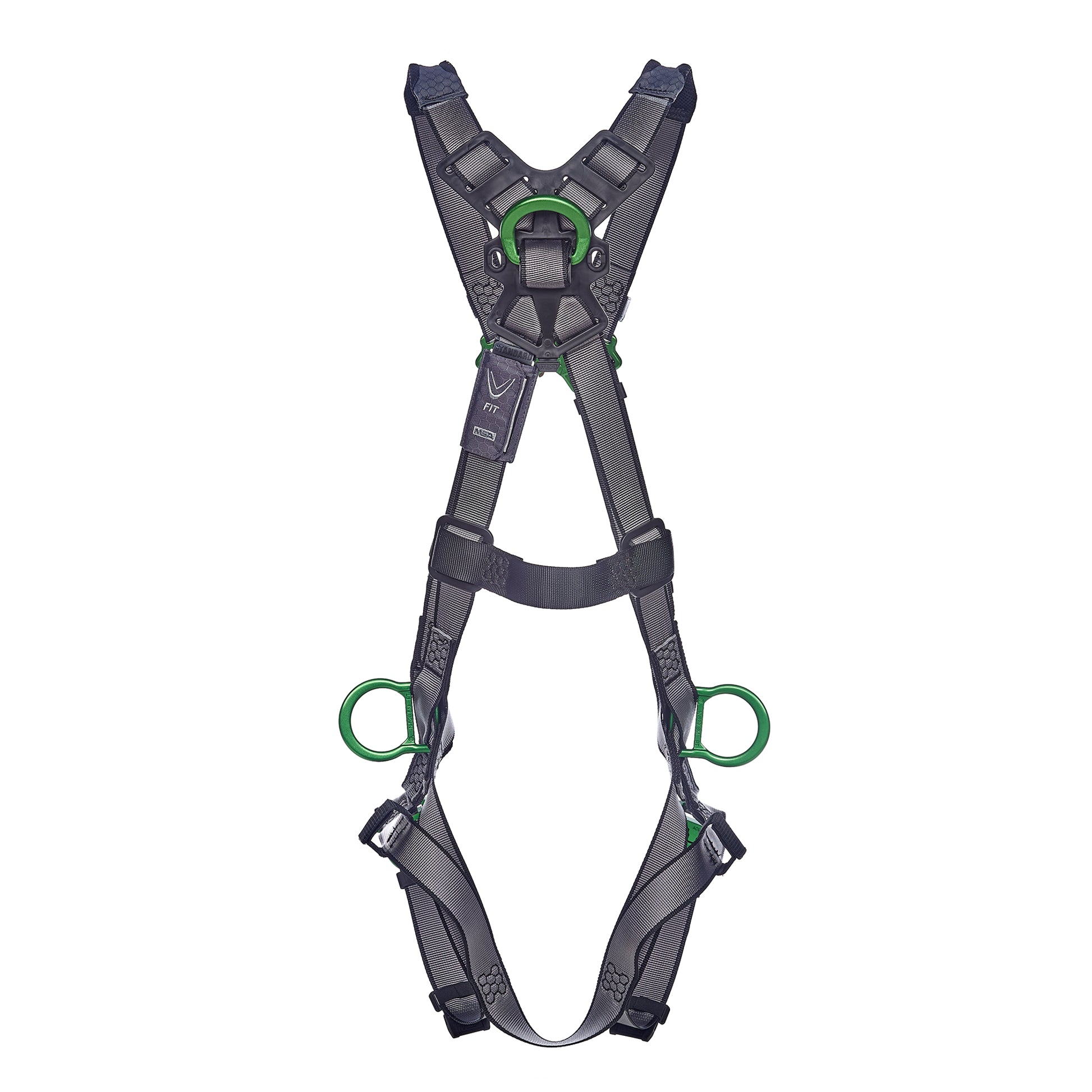 MSA V-FIT Harness w/Back & Side D-Rings - Quick-Connect Leg Straps - Extra Small - 10195063