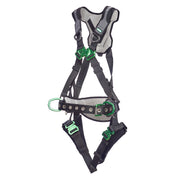 MSA V-FLEX Construction Harness w/Back & Side D-Rings - Quick Connect Leg Straps - Extra Large - 10211326