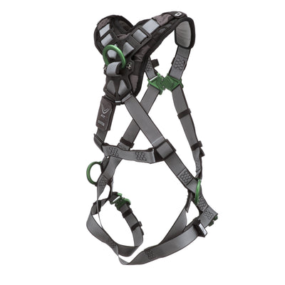 MSA V-FIT Harness w/Back & Side D-Rings - Quick-Connect Leg Straps - Shoulder Padding - Extra Small - 10194872