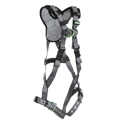 MSA V-FIT Harness w/Back D-Ring - Tongue Buckle Leg Straps - Shoulder & Leg Padding - Super Extra Large - 10194979