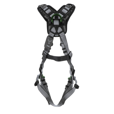 MSA V-FIT Harness w/Back & Front D-Rings - Quick-Connect Leg Straps - Shoulder Padding - Standard - 10194656